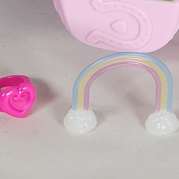 Polly Pocket Pink Unicorn Party Playset pinata carry case pink miniture polly - Picture 9 of 13